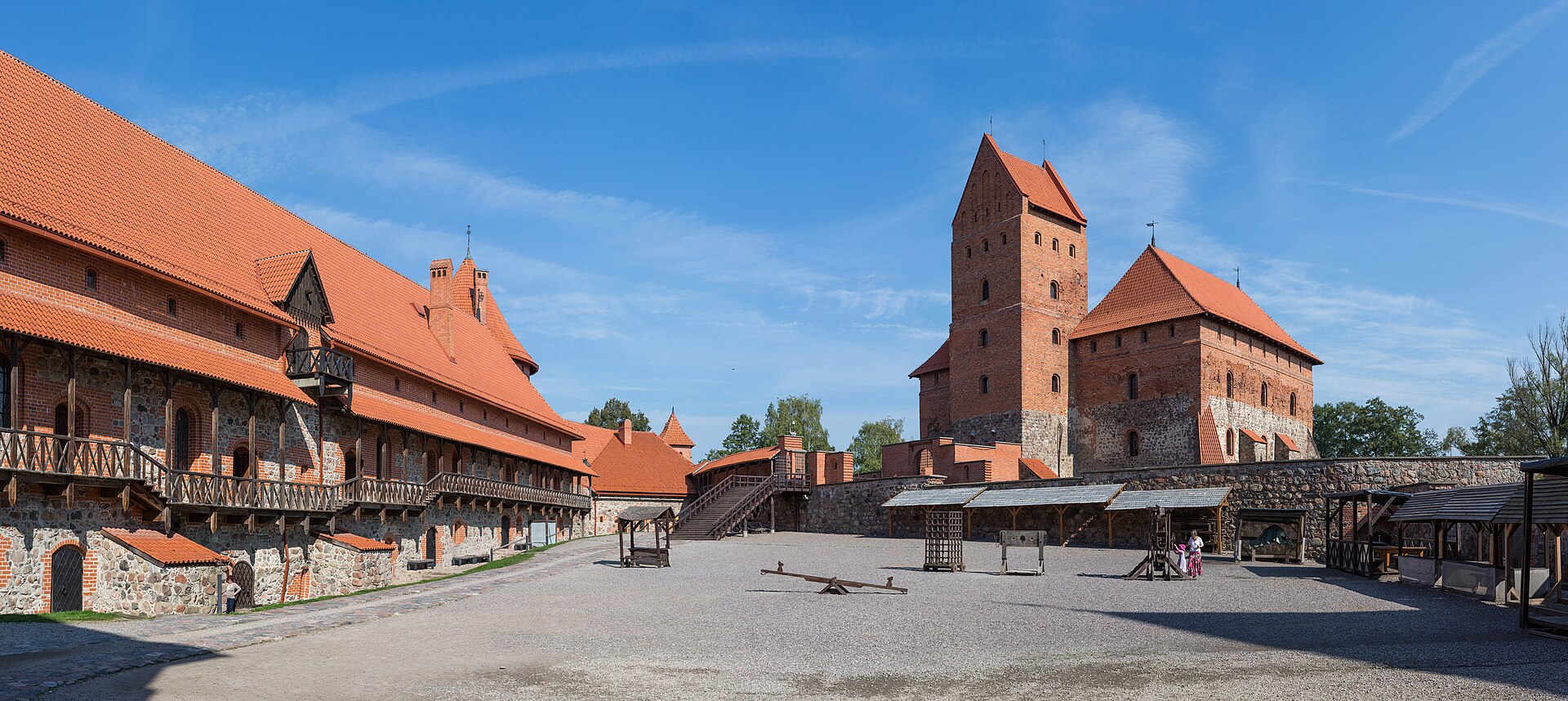 The courtyard of Trakai Island Castle