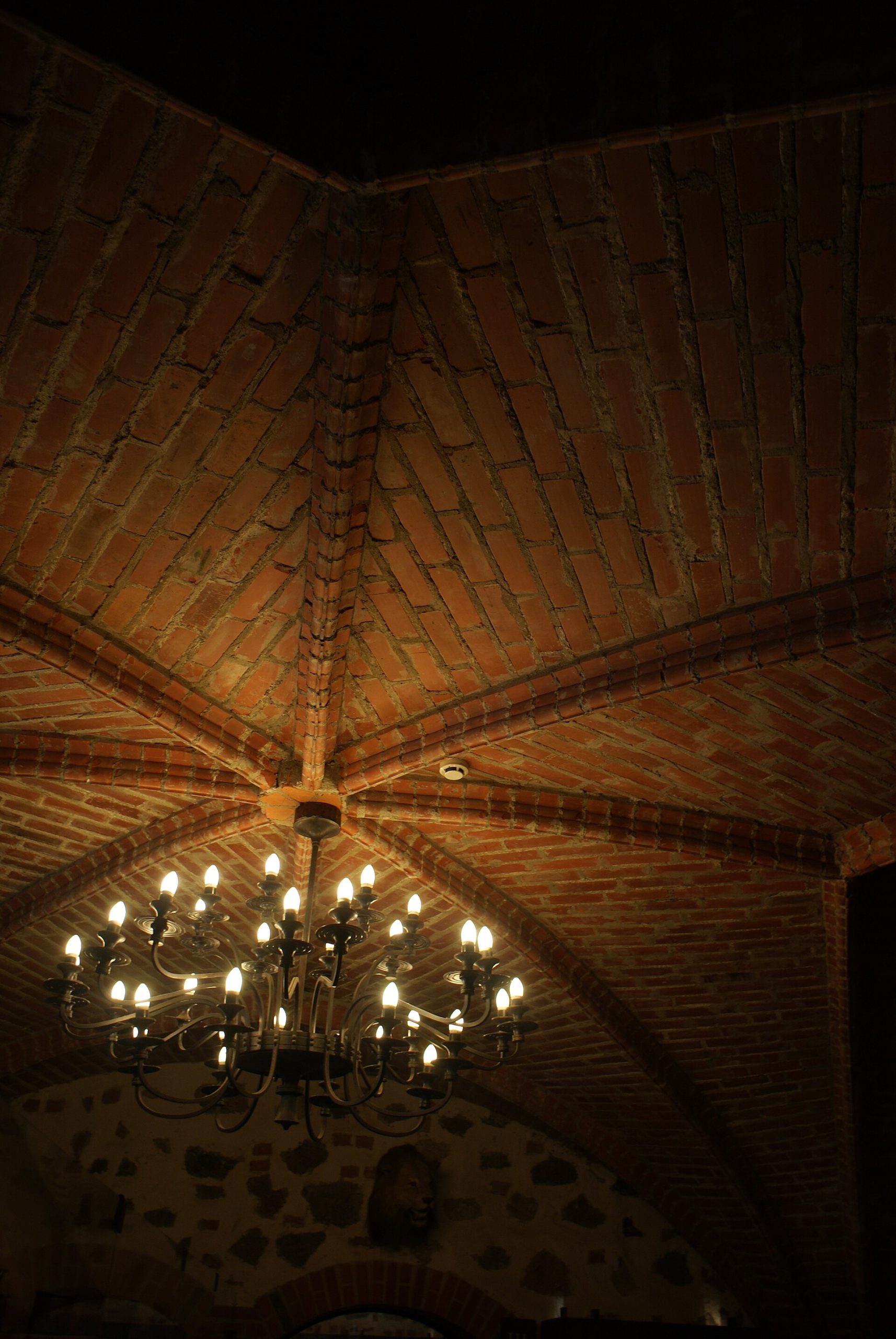A view within the reconstructed castle