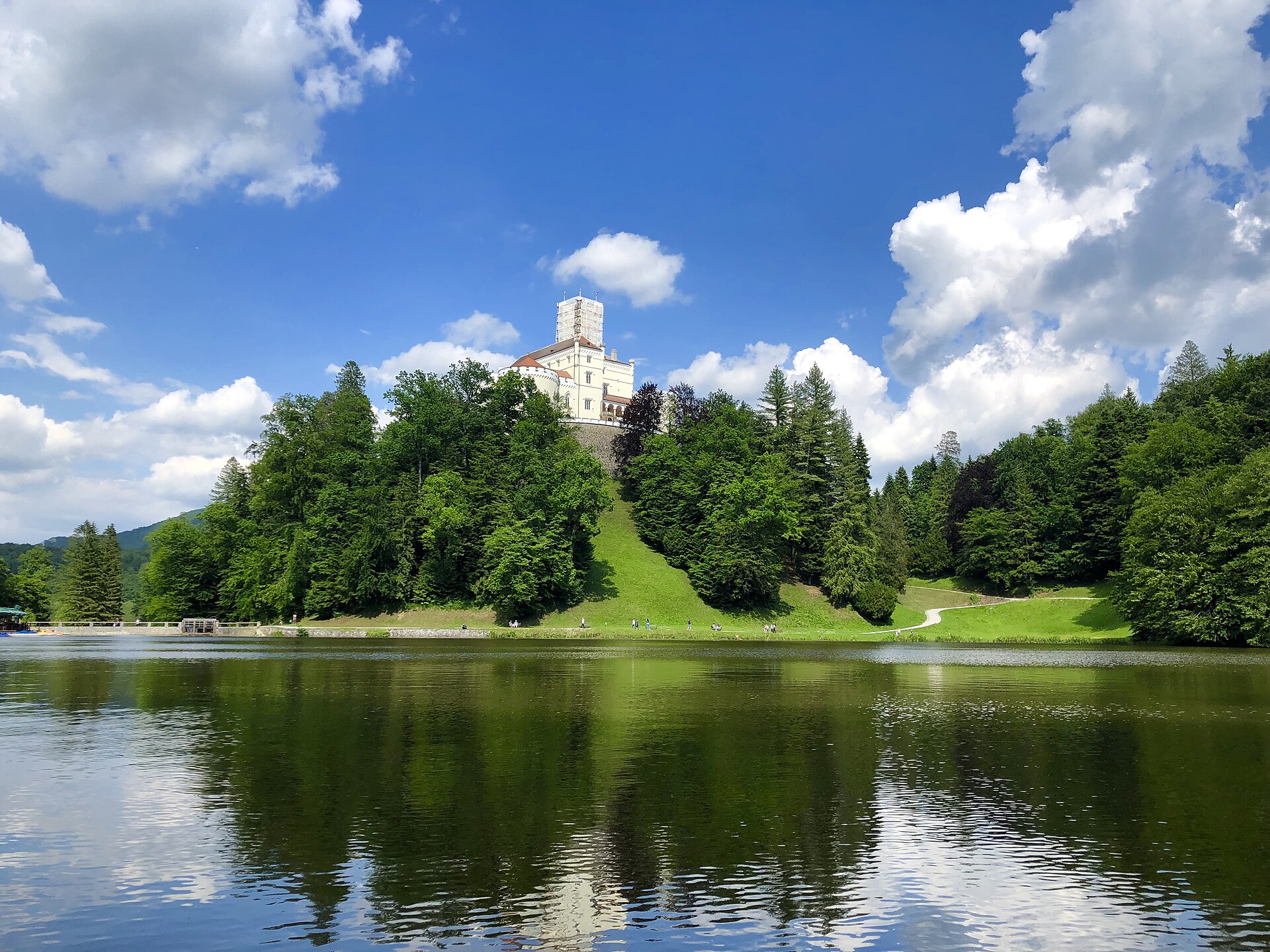 The castle began as a small medieval fortress guarding a route through the hills.