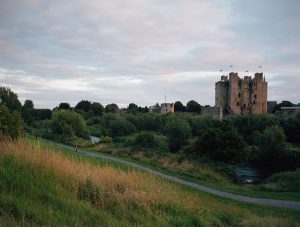 The River Boyne flowing past Trim Castle, which helped protect the great fortress
