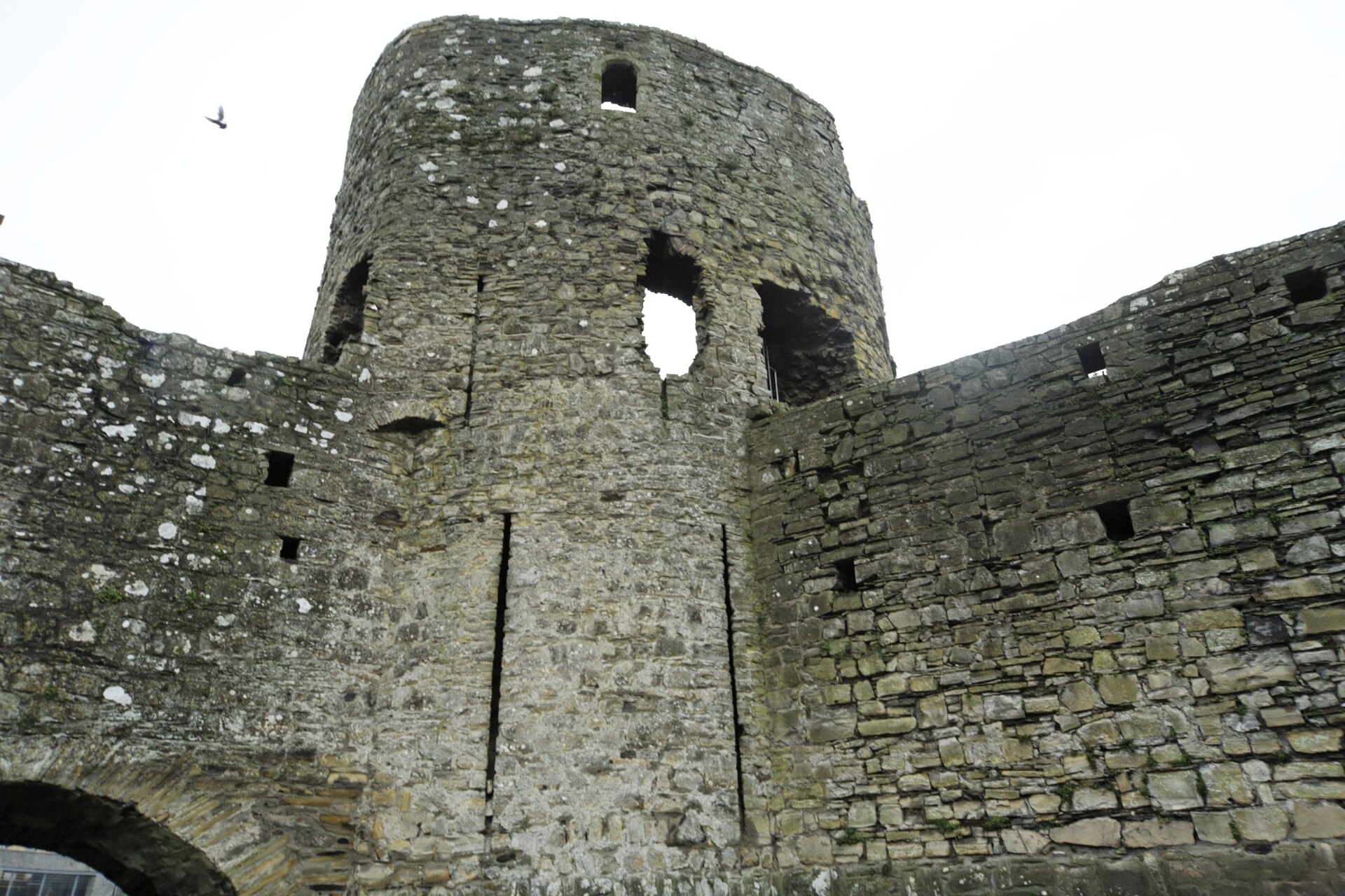 Trim Castle in County Meath, the largest Anglo-Norman castle in Ireland, spread along the River Boyne