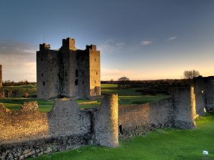 The extensive walls and buildings of Trim, a fortress of truly imposing scale