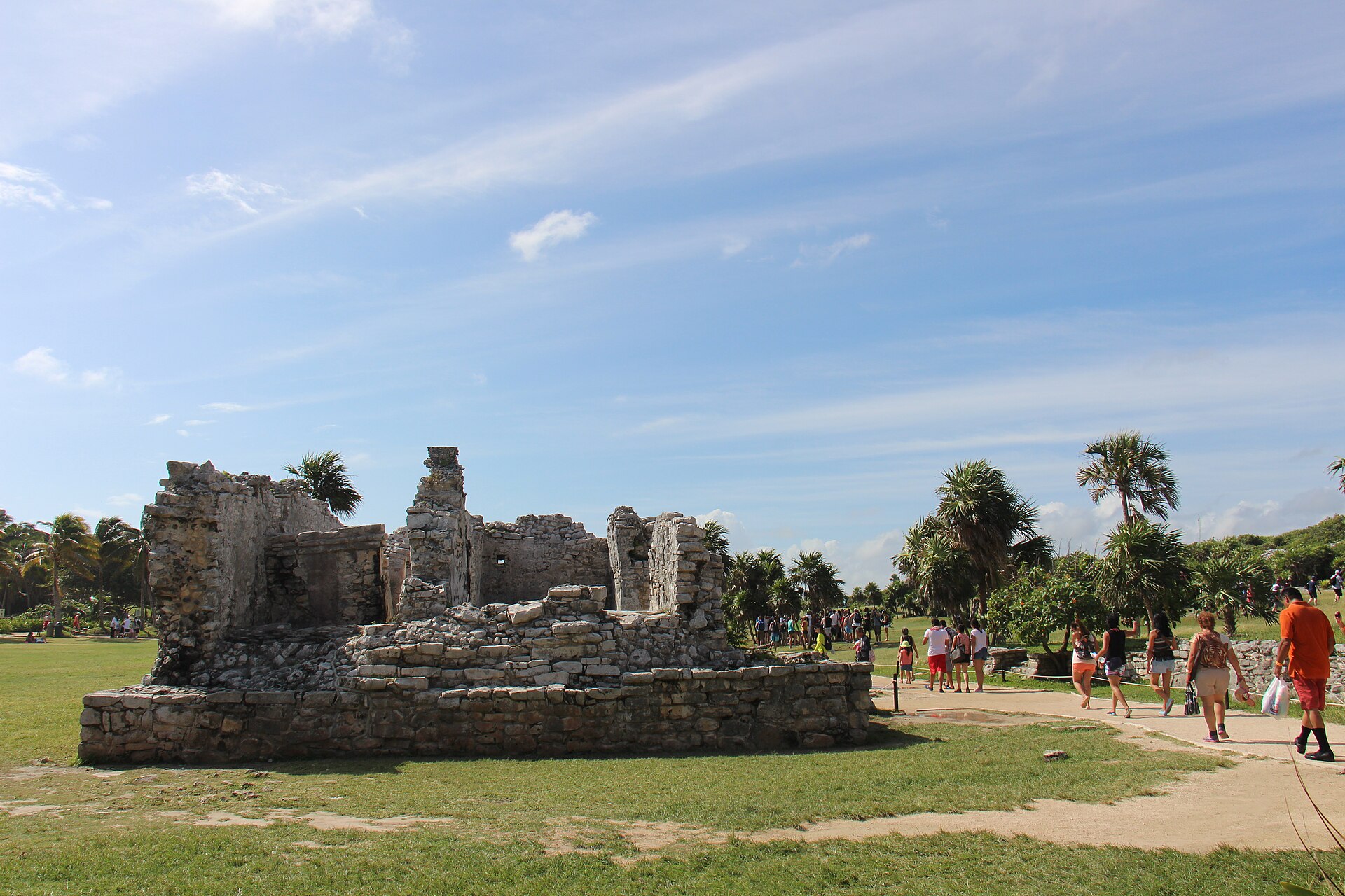 The Maya ruins of Tulum by the sea