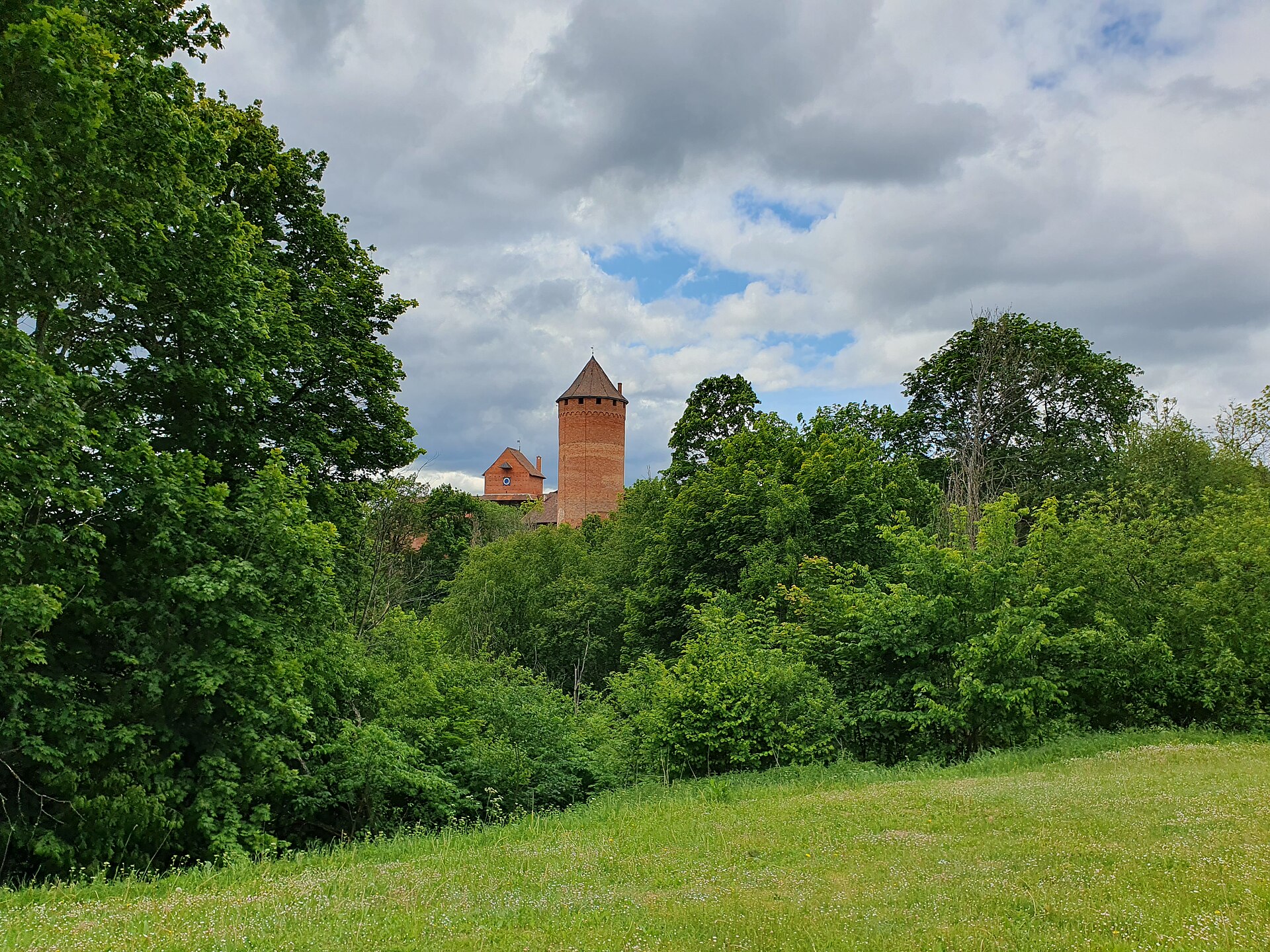 Turaida Castle was begun in 1214 on the orders of the Archbishop of Riga.