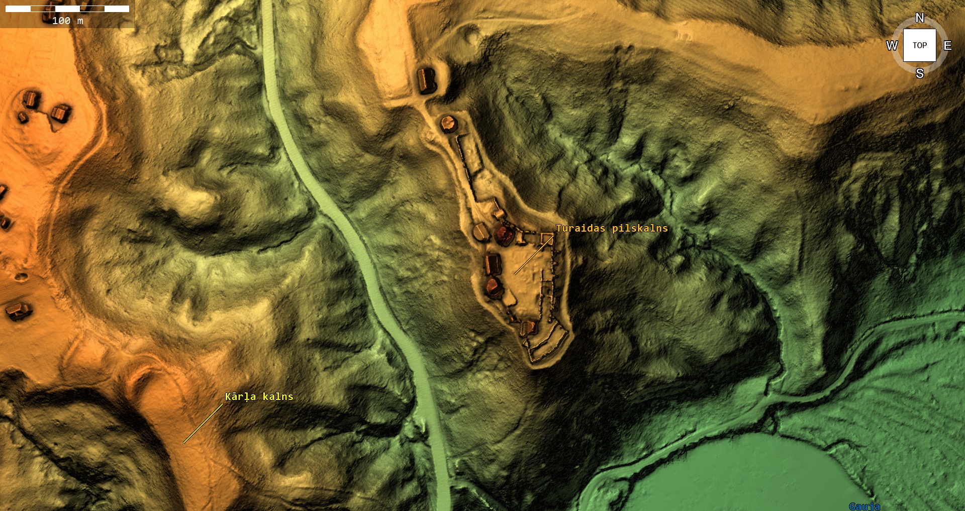 Long before the brick castle, a Livonian hill fort stood on this site.