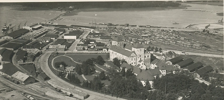 From above, the vast scale of Finland's greatest medieval castle is fully revealed.