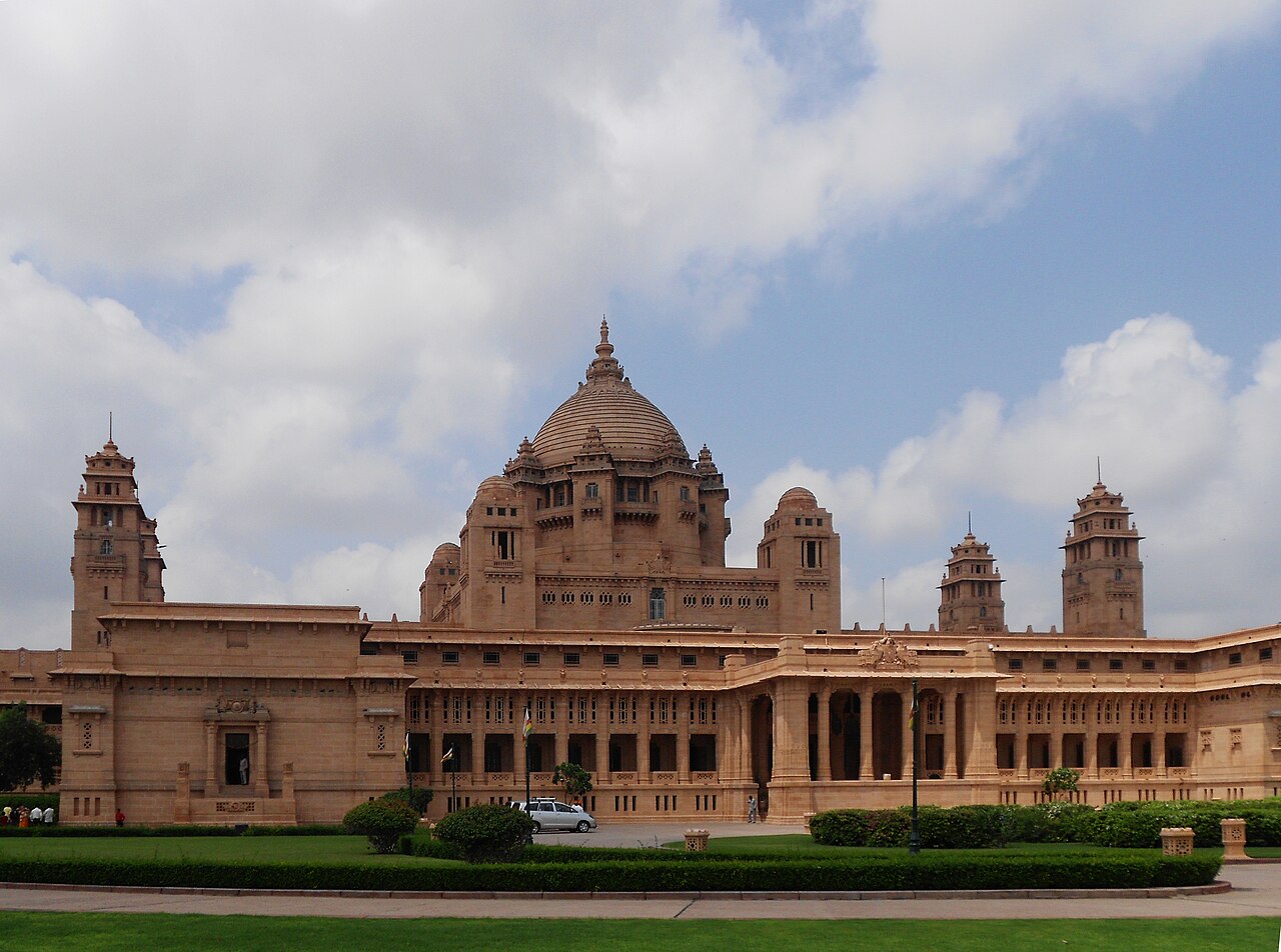Umaid Bhawan Palace in the desert light of Jodhpur.