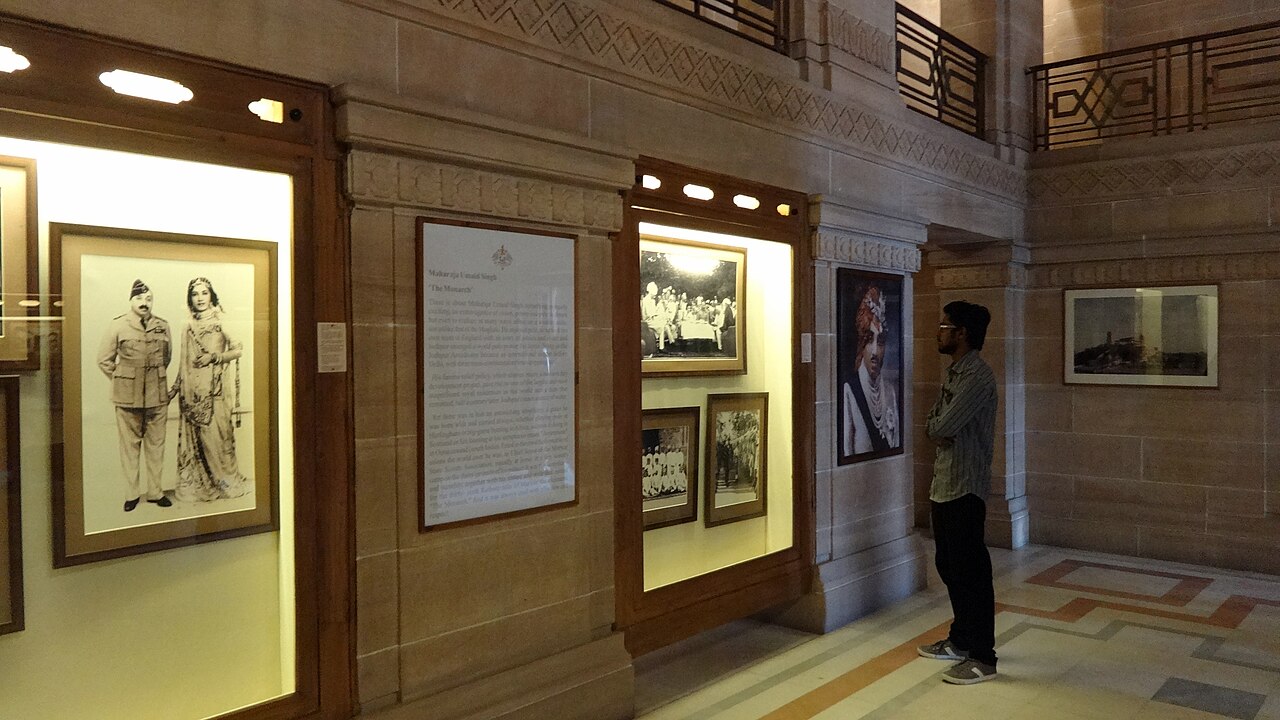 The museum within Umaid Bhawan Palace.