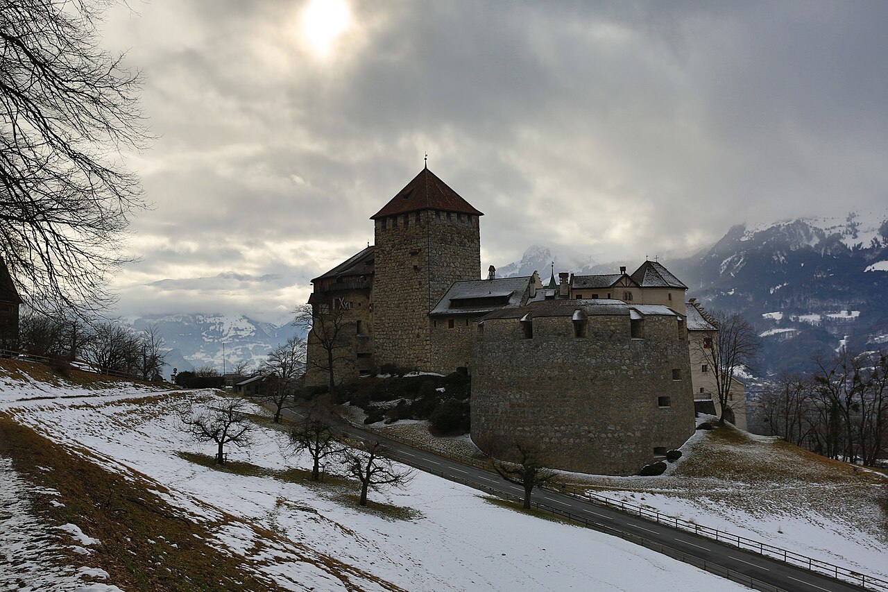 The castle seen from the northeast.