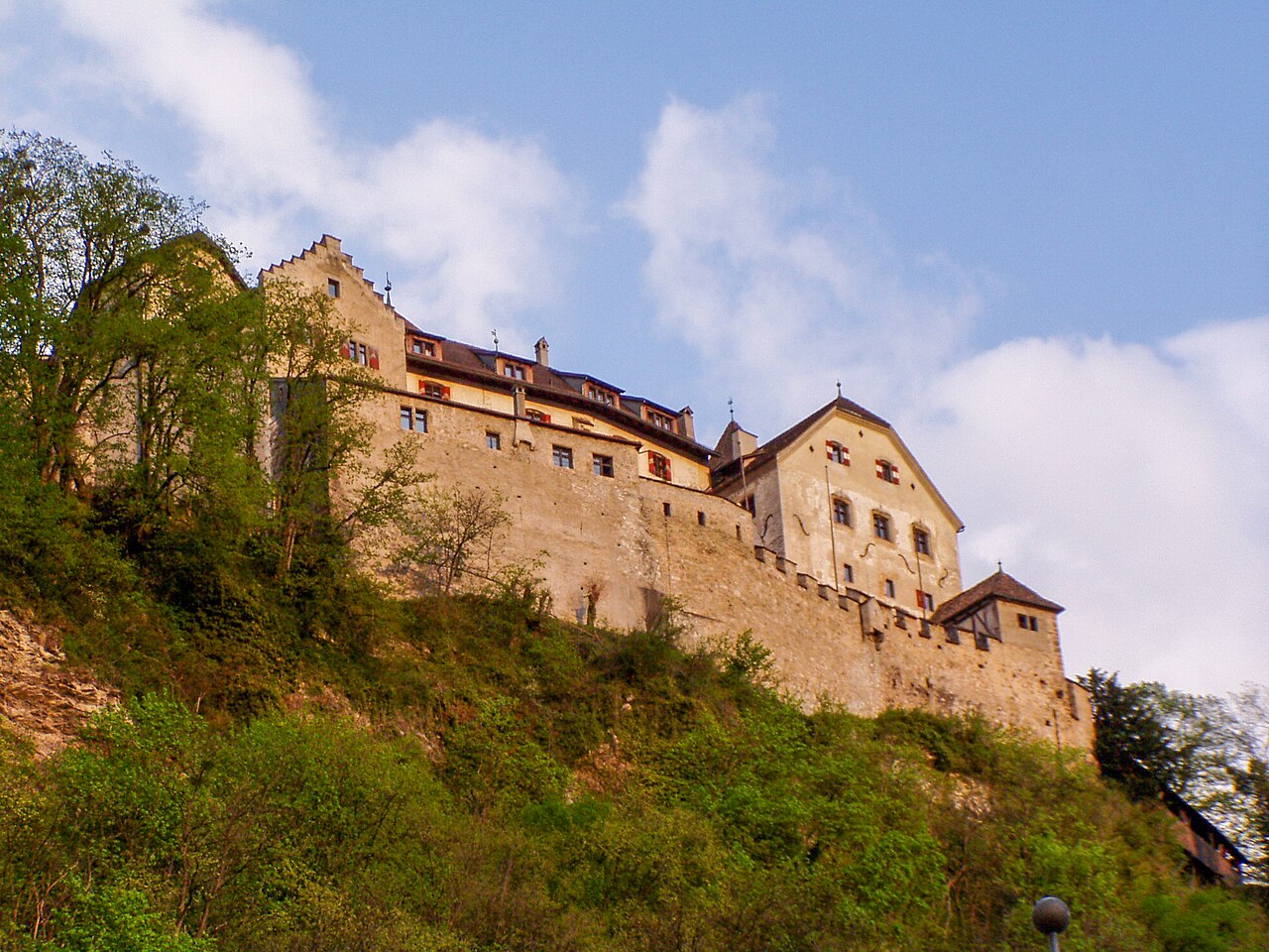 Vaduz Castle from the northwest.