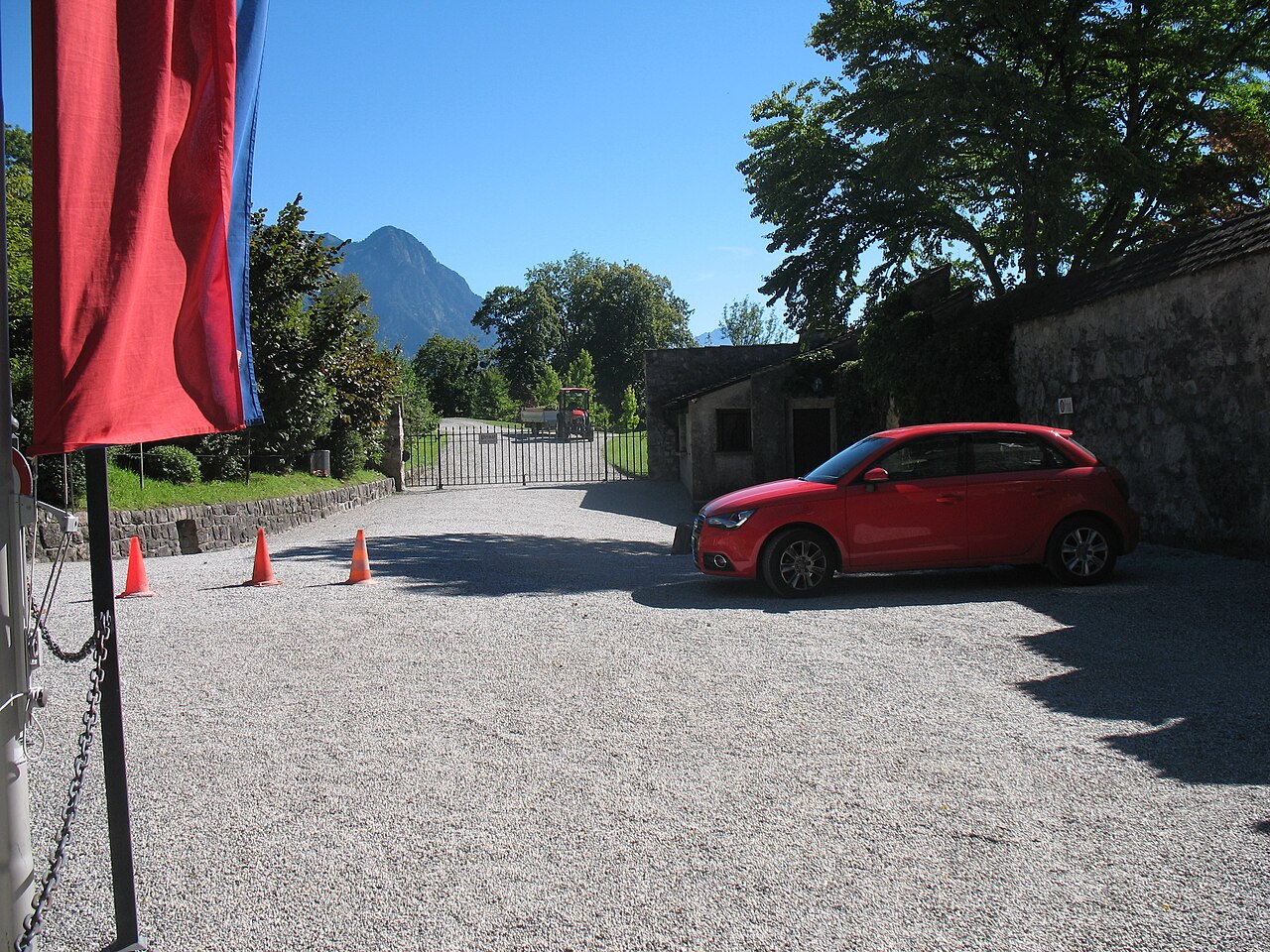 The gate of the castle.