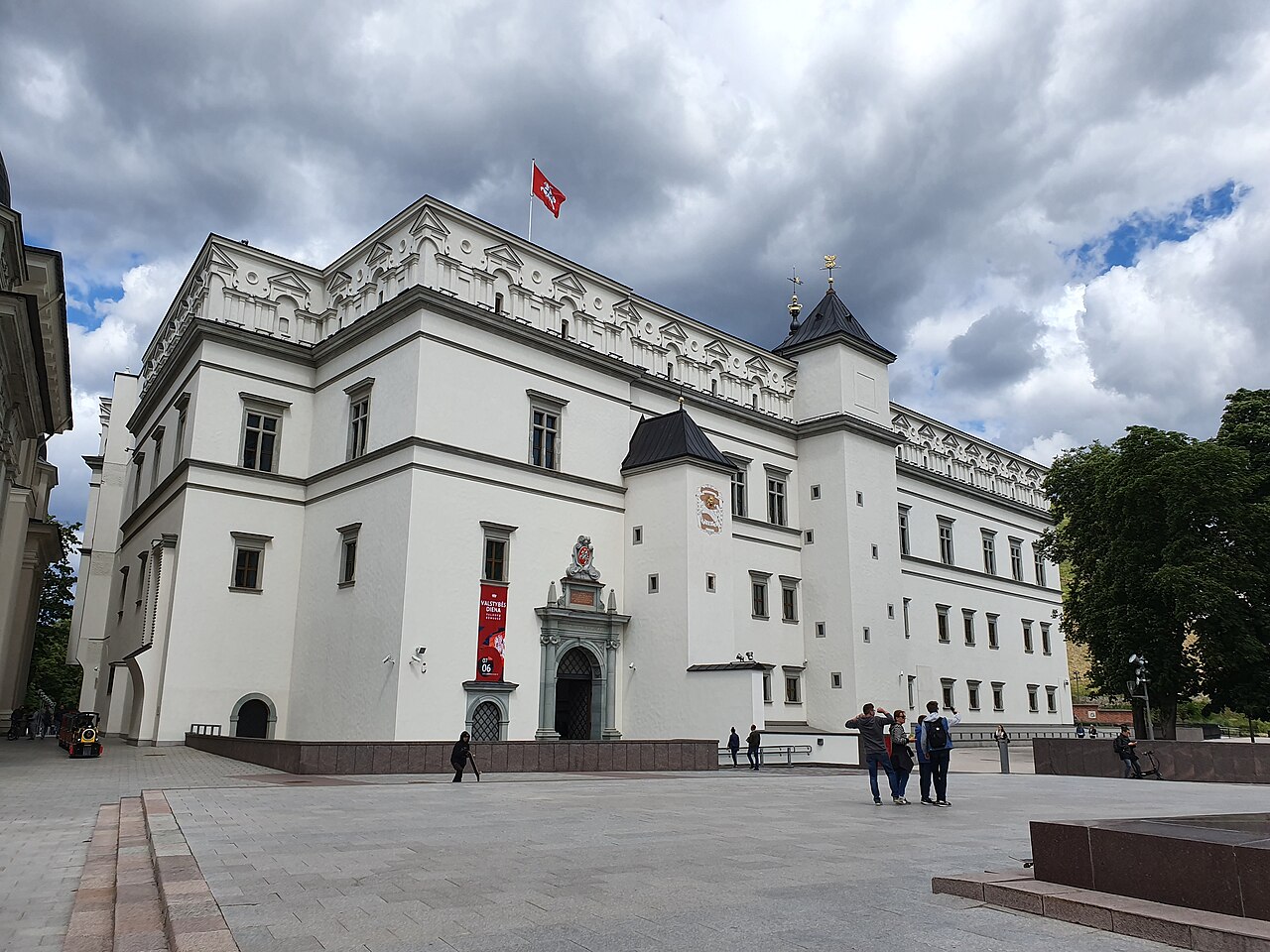 The reconstructed Palace of the Grand Dukes of Lithuania in Vilnius.