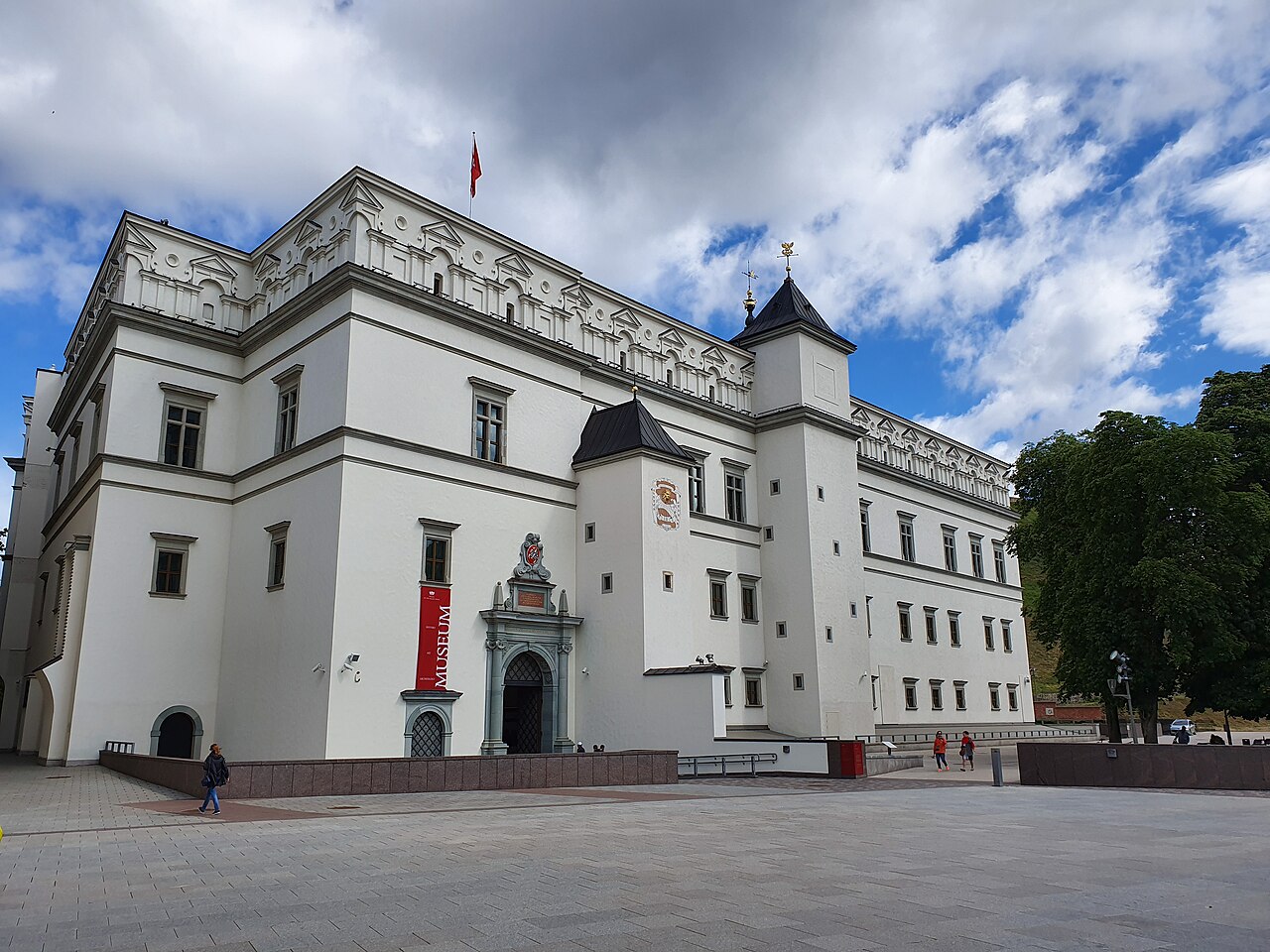 A view of the reconstructed Renaissance palace.