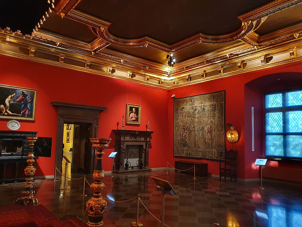 The throne room of the Palace of the Grand Dukes.