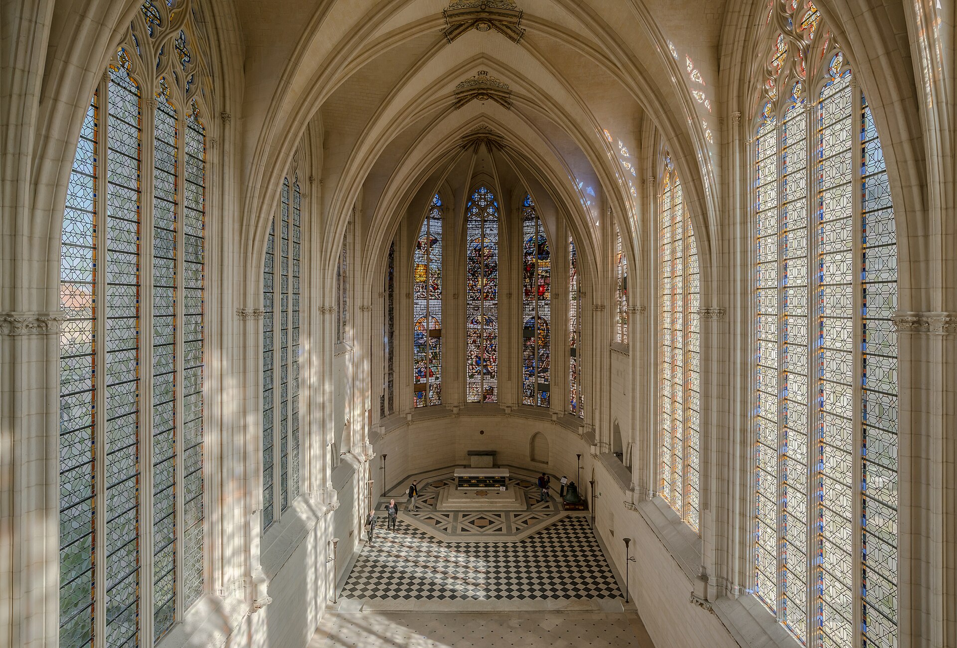 Inside the Sainte-Chapelle, a highlight of any visit to Vincennes