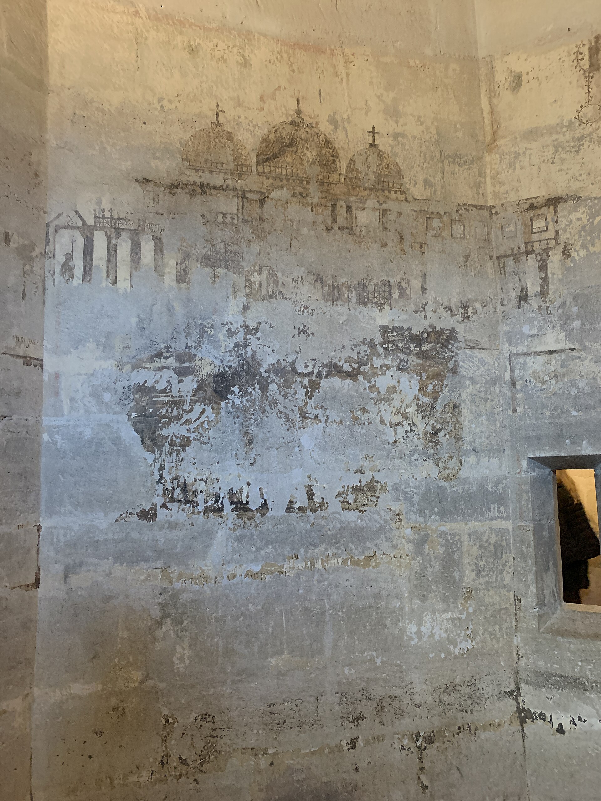 The vaulted chambers within the great keep