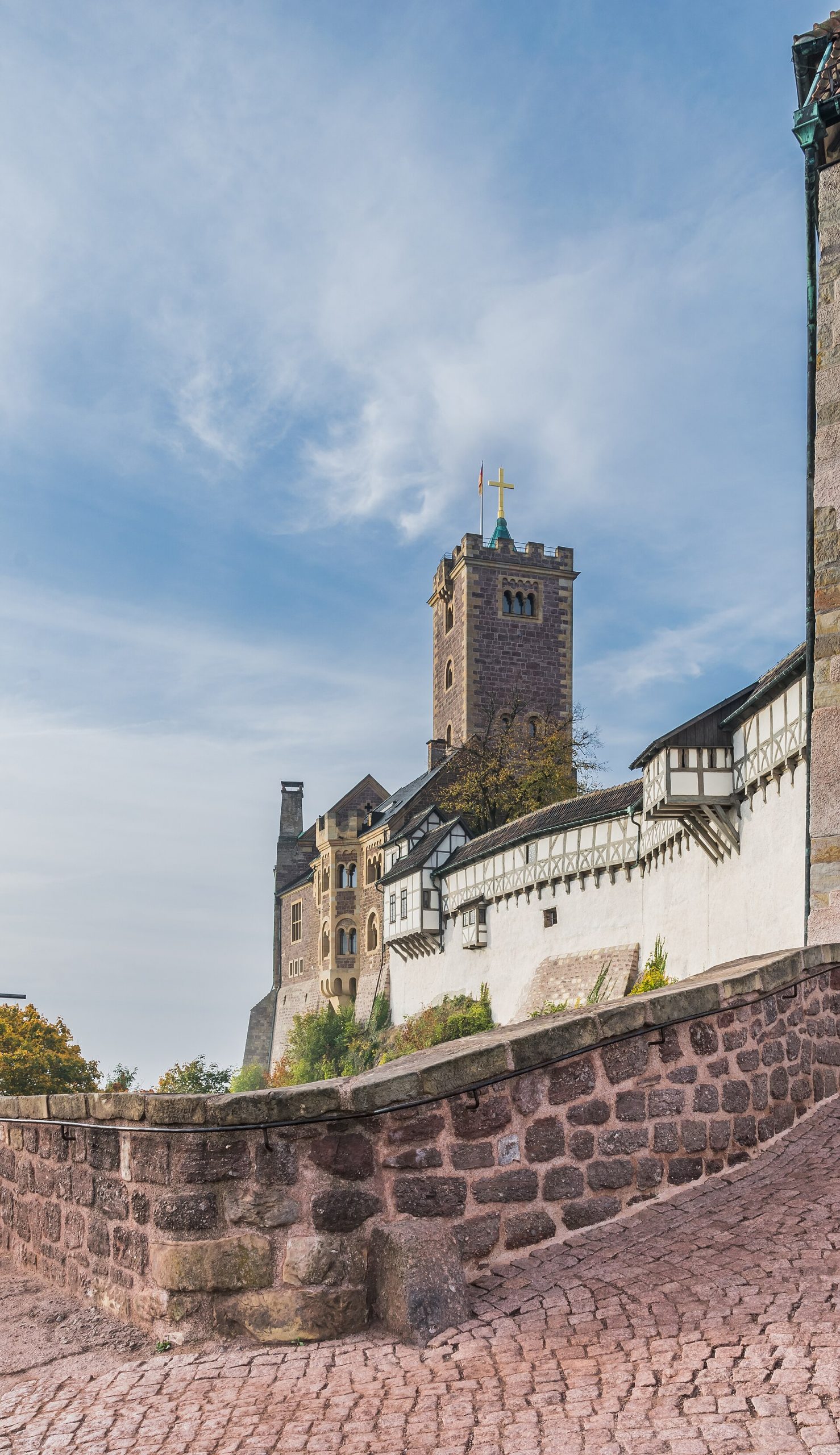 The castle walls behind which Luther translated the New Testament into German