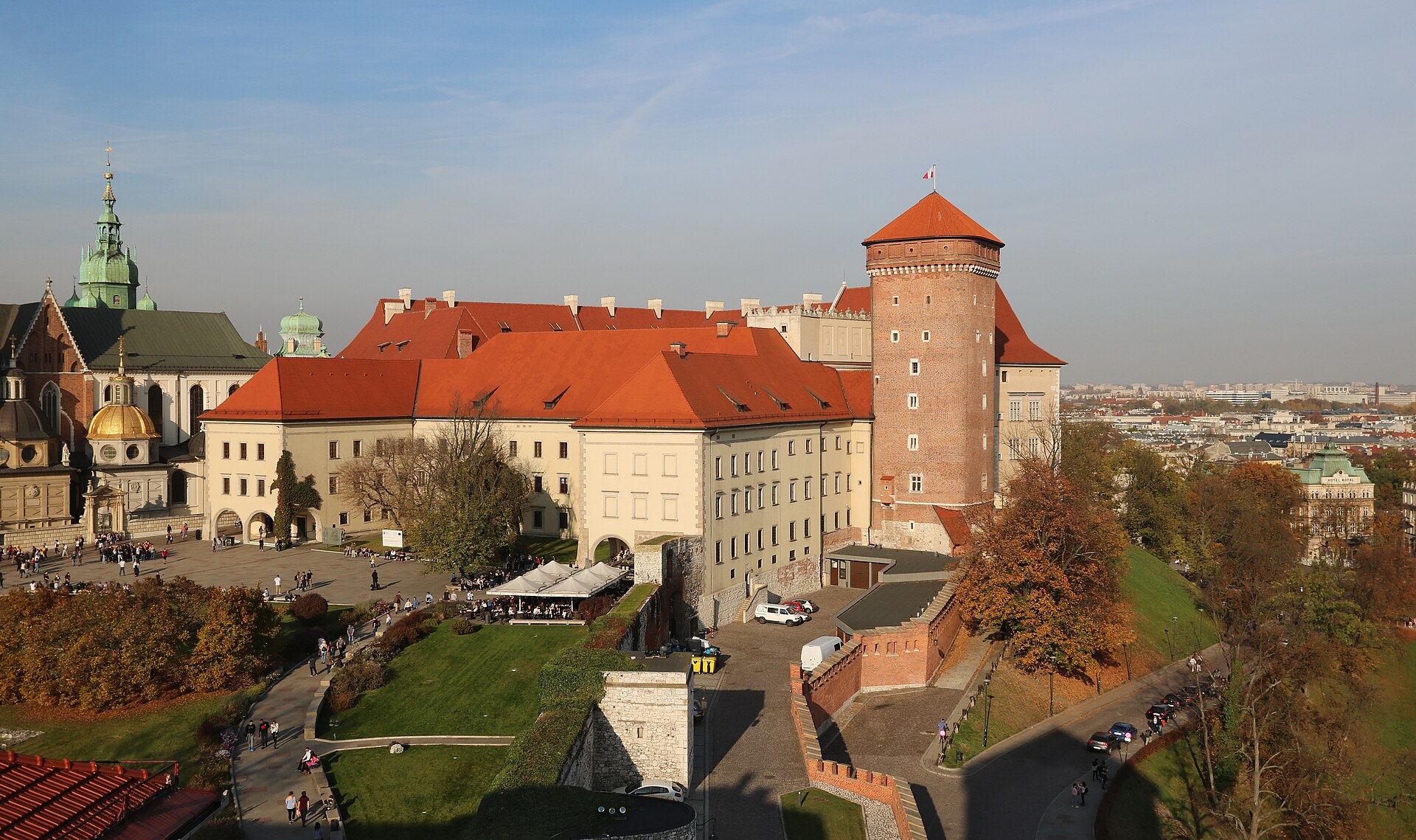 Wawel seen from the Sandomierz Tower