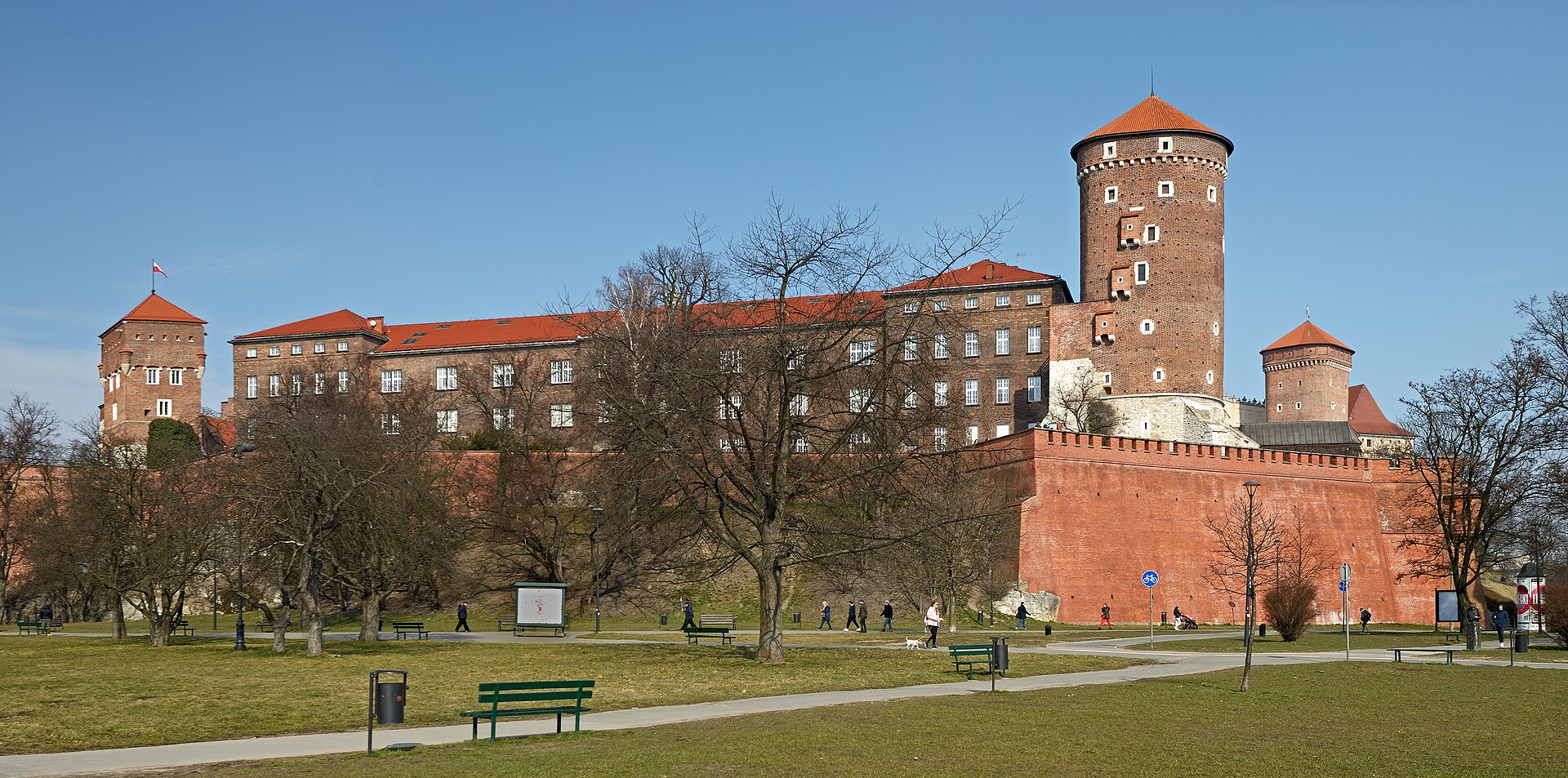 The castle and hill viewed from the south