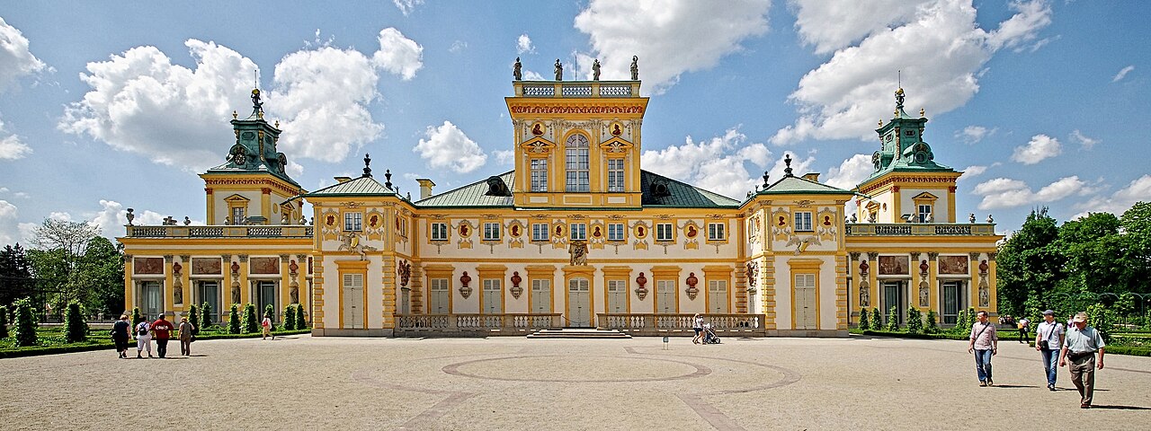 Wilanow Palace, the Baroque residence of King Jan III Sobieski, in Warsaw.
