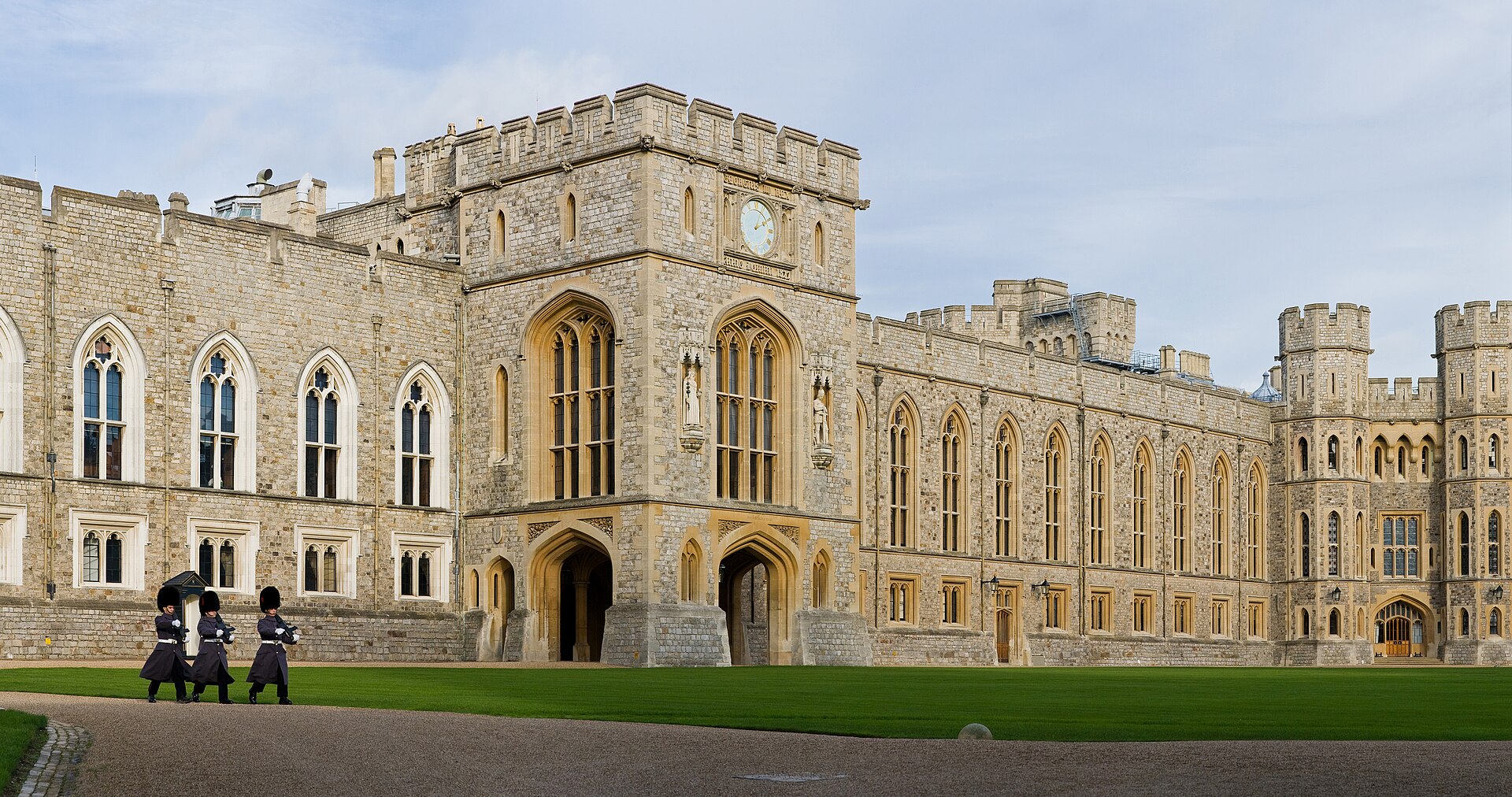 The Upper Ward quadrangle of Windsor Castle