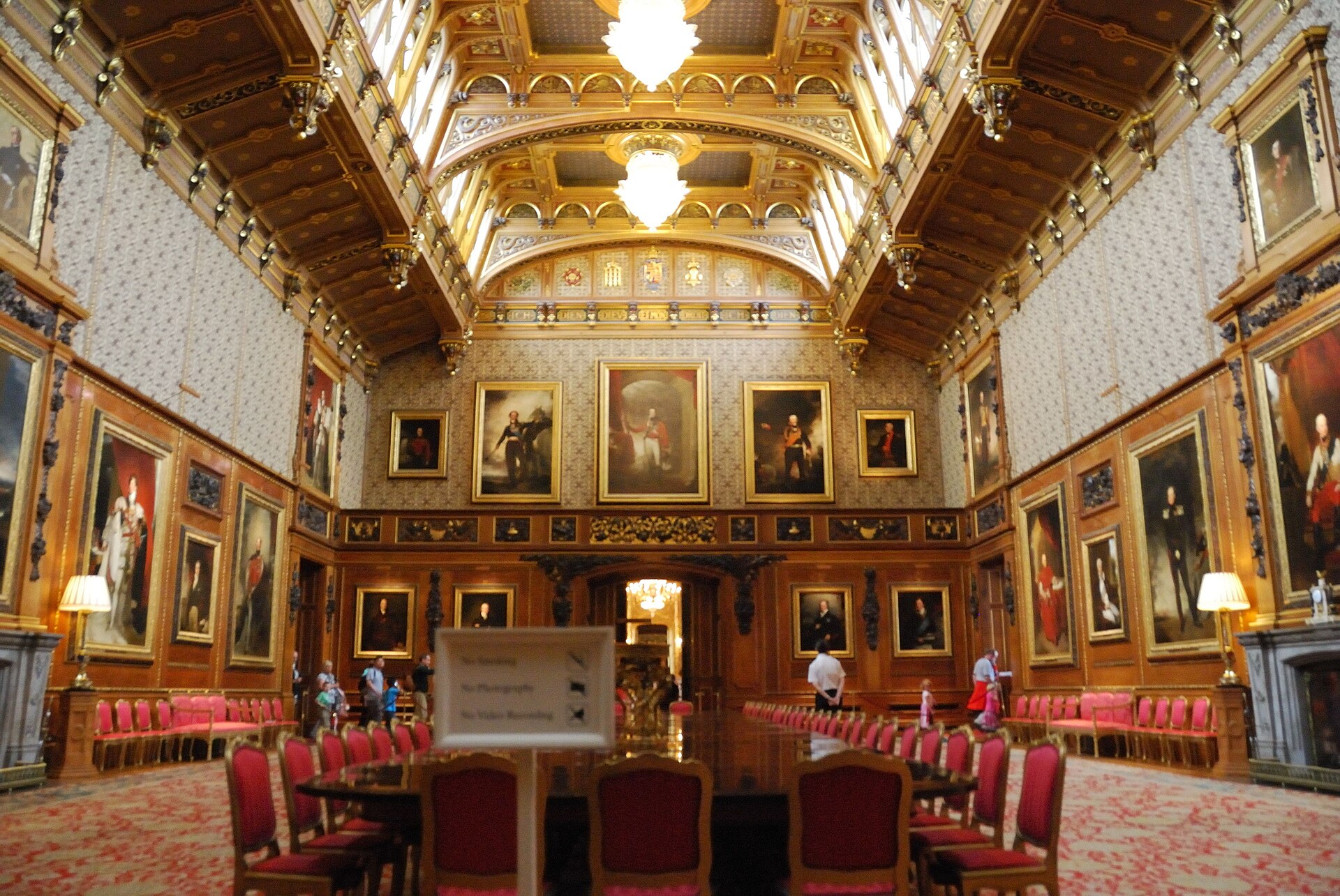 The Waterloo Chamber, commemorating the defeat of Napoleon