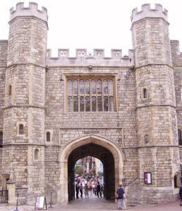 The Henry VIII Gateway, one of the grand entrances into the castle precinct