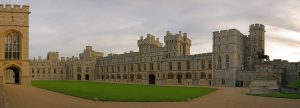 The Upper Ward quadrangle, ringed by the royal apartments and the private rooms of the sovereign