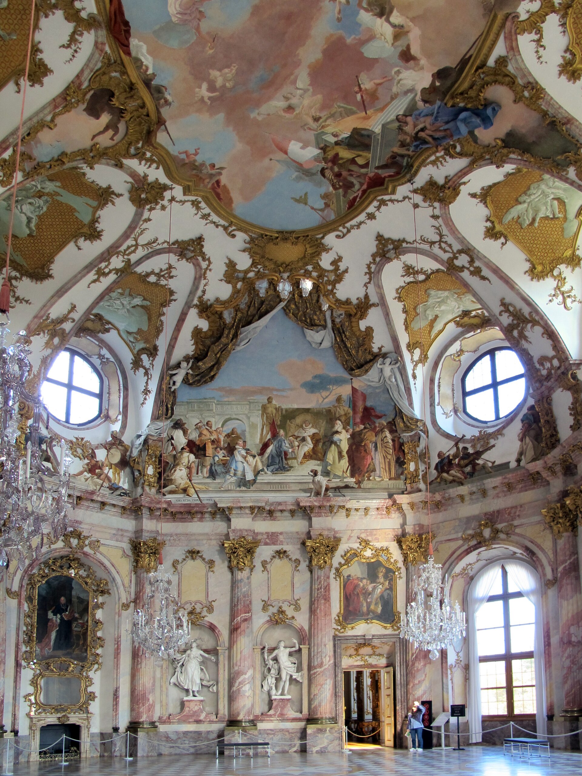 One of the richly decorated state apartments of the Residence