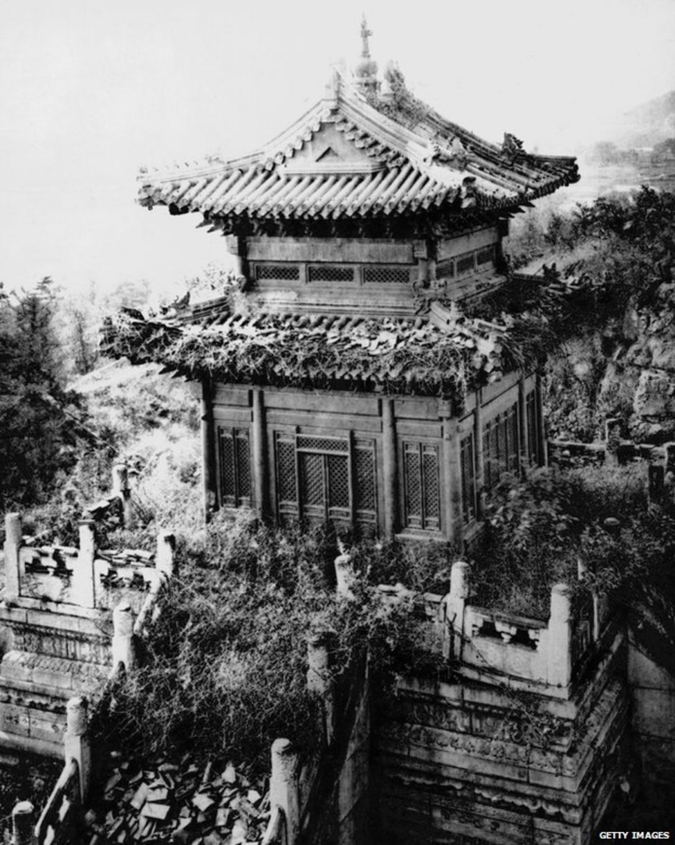 A pavilion in the grounds of the Old Summer Palace