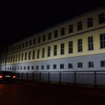 The Ansbach Residence at night