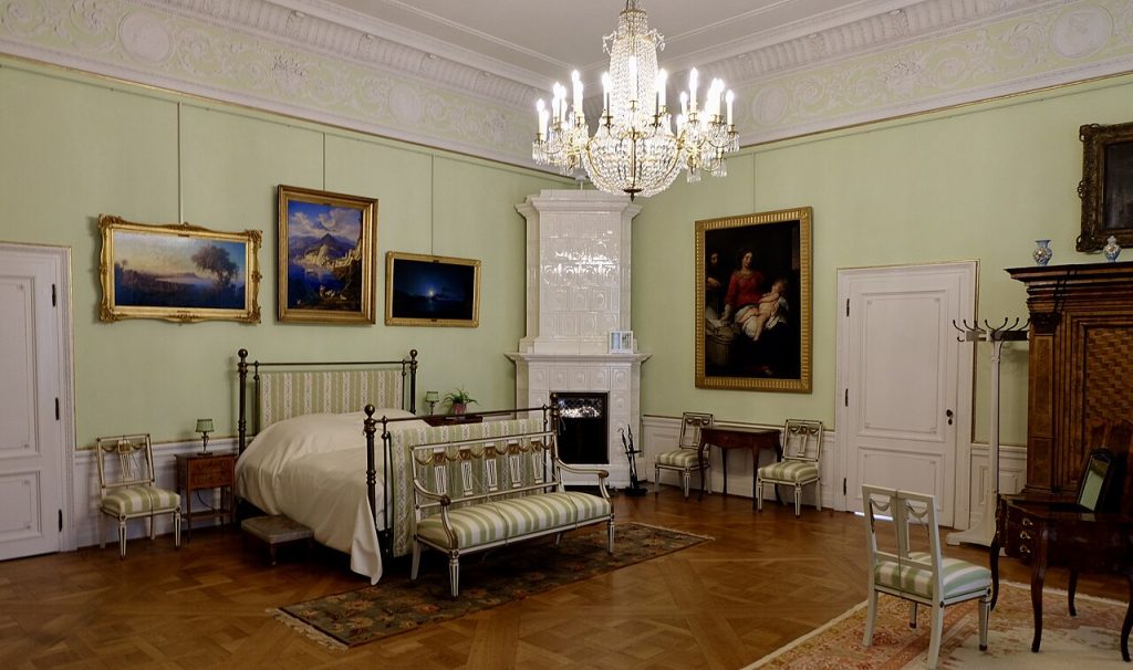 A bedroom of the imperial apartments