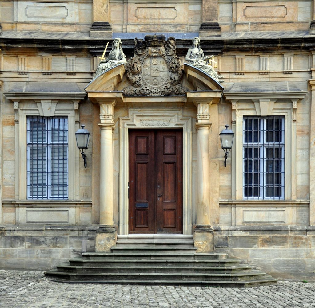 The main portal of the New Residence