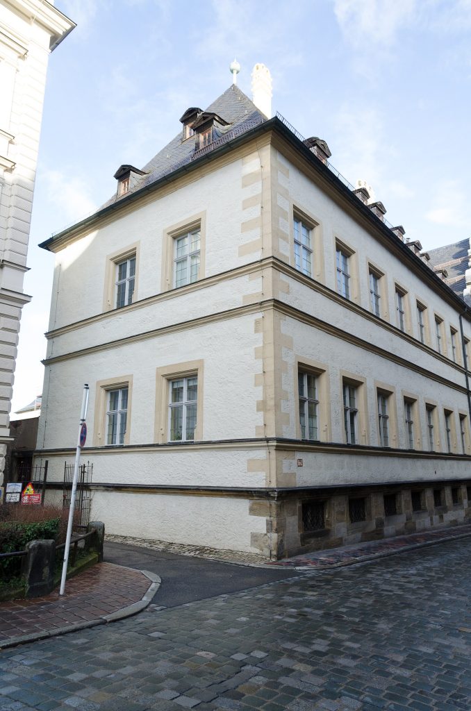 The northwest wing of the palace