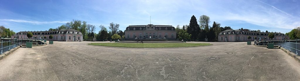 A panorama of Benrath Palace
