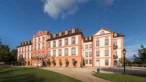 The west wing of the palace
