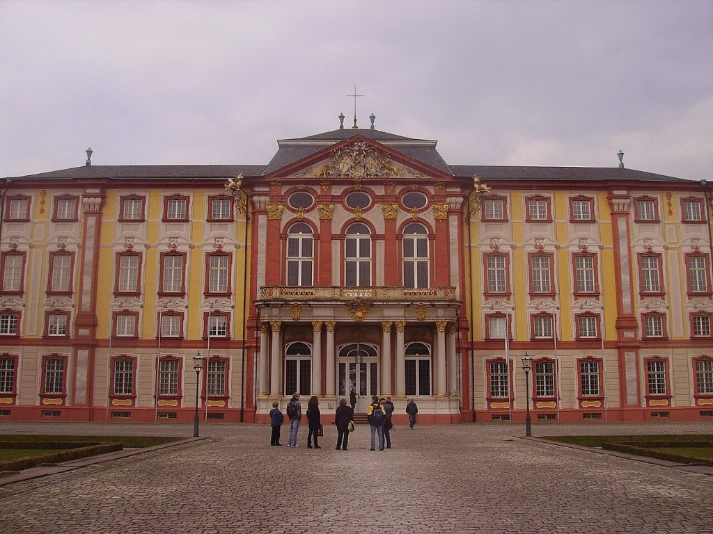 The main building of Bruchsal Palace