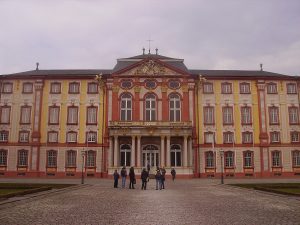 The main building of Bruchsal Palace