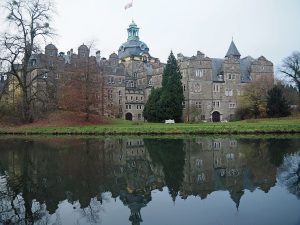 The rear of the palace