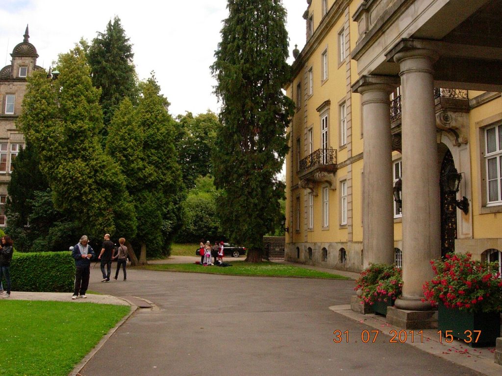 The front of the palace