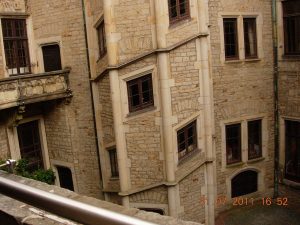 The inner courtyard