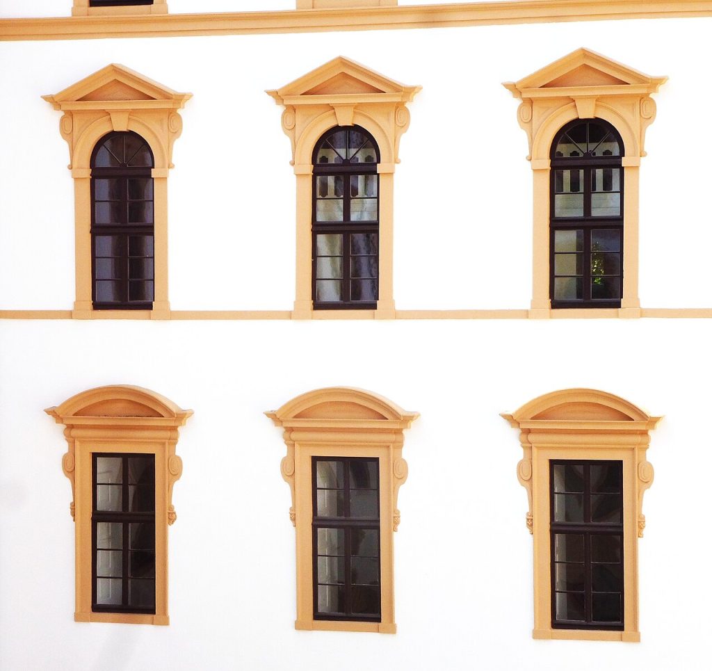 The inner courtyard facade