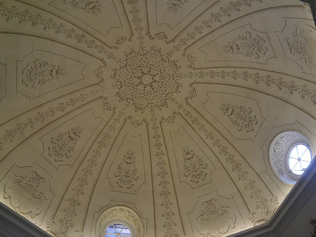 A staircase in the palace