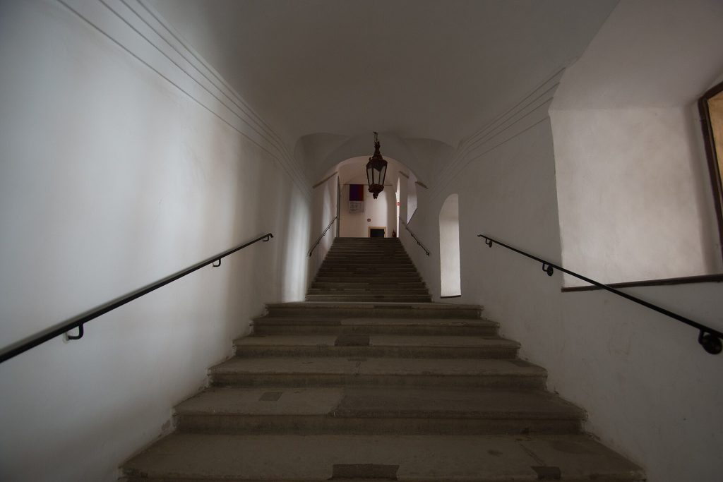 The grand staircase of Eggenberg
