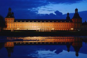 The Electoral Palace of Bonn at night