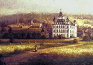 The palace from the Rhine valley