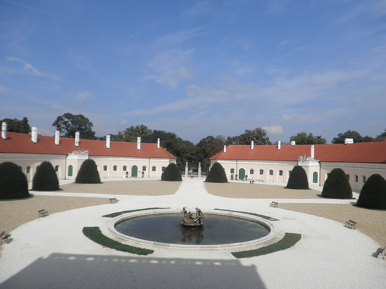 A view of the Esterhazy Palace and its forecourt