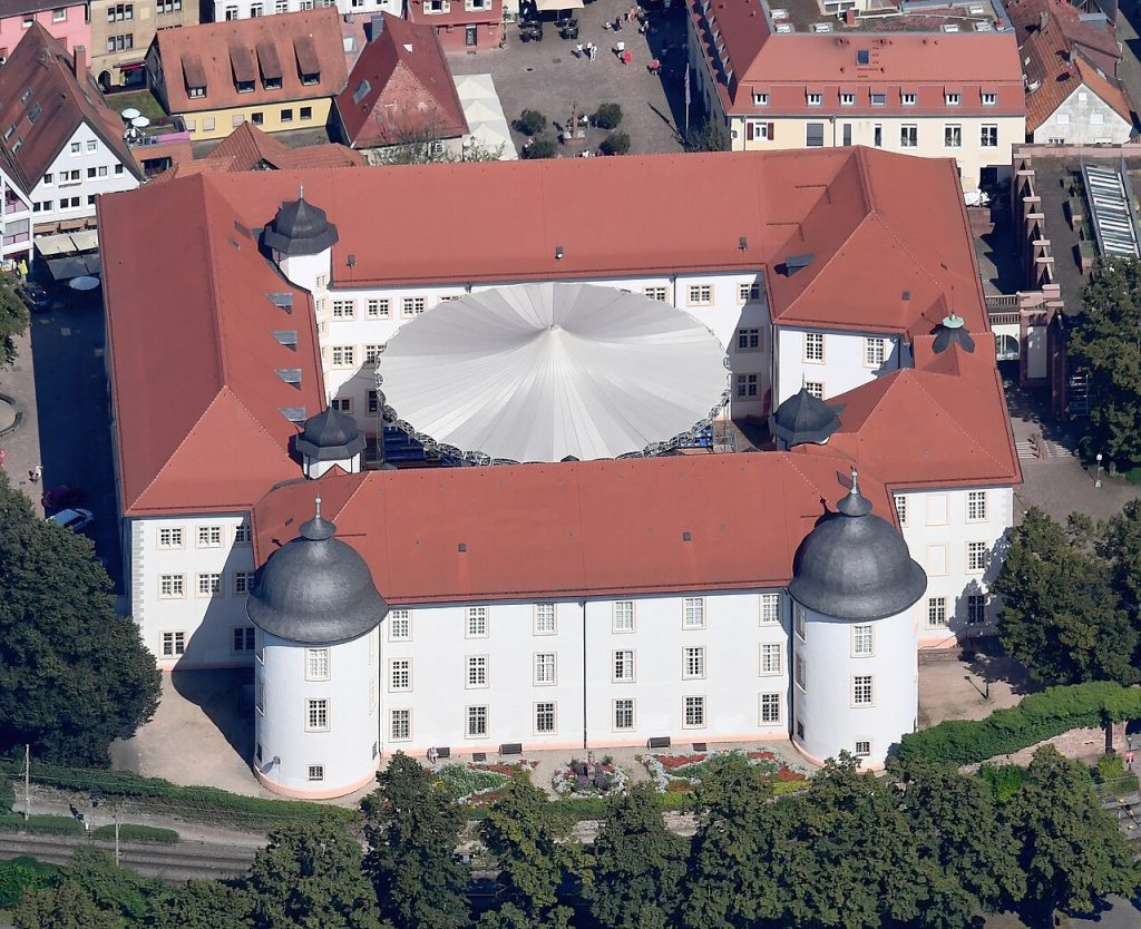 Ettlingen Palace from the air