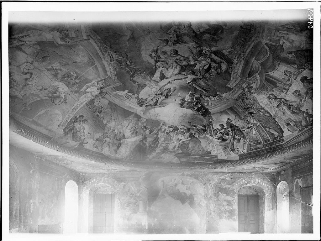 The ceiling fresco by Cosmas Damian Asam