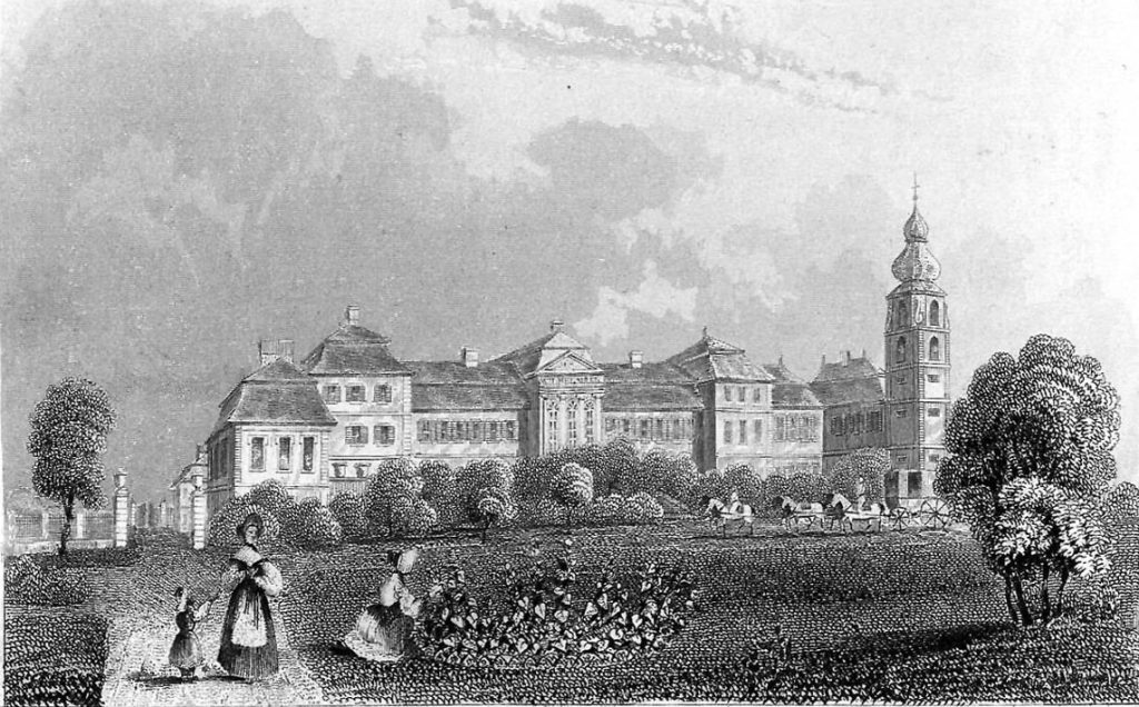 A view across the palace estate